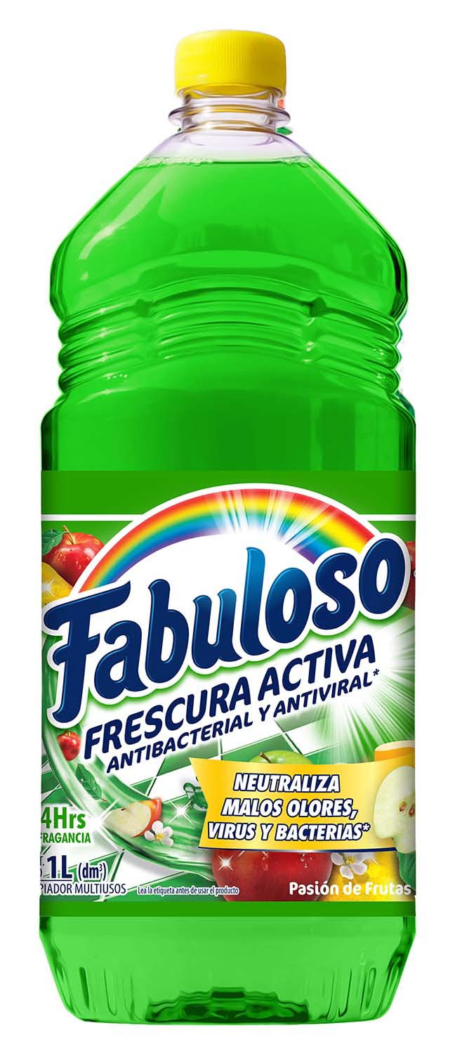Fabuloso · Limpiador multiusos antibacterial y antiviral, pasión de frutas (1 L)