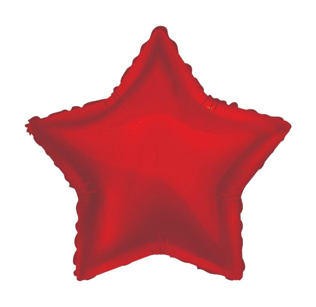 Dollar Tree Heart Shaped Foil Balloon, 19 in, Red