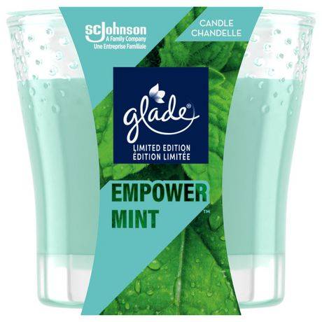 Glade Scented Candle Air Freshener Empower (mint)
