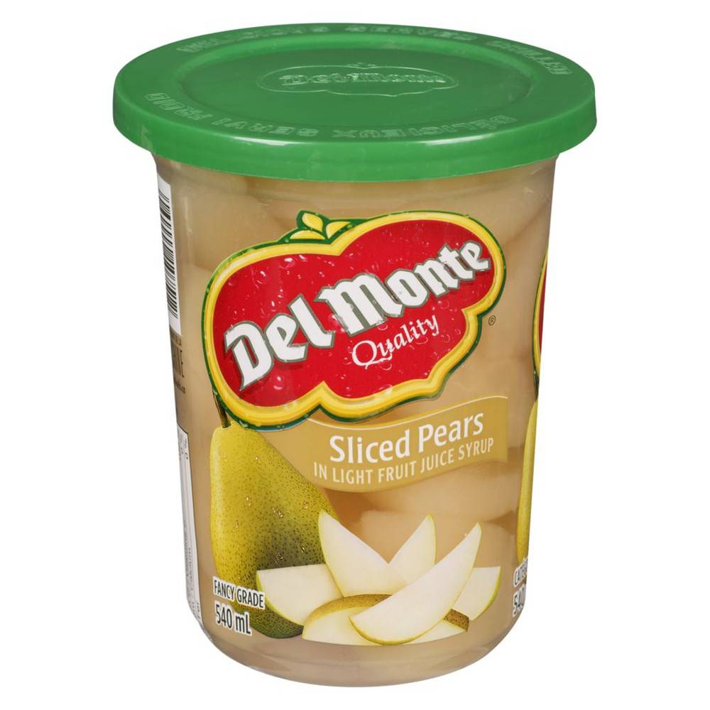 Del Monte Sliced Pears in Light Fruit Juice Syrup (540 ml)