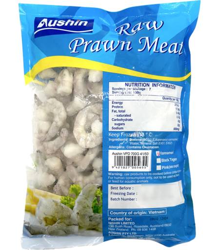 Aushin Raw Prawn Meat 700g