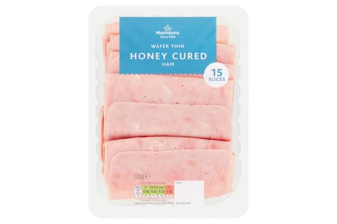 Morrisons Wafer Thin Honey Cured Ham 170g
