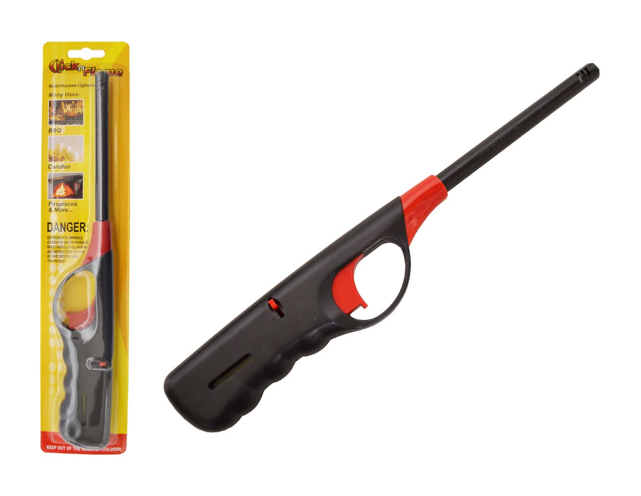 Diamond Visions Click N Flame Butane Lighter 1 Pk