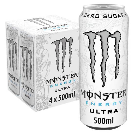 Monster Energy Ultra Cans 4 x 500ml