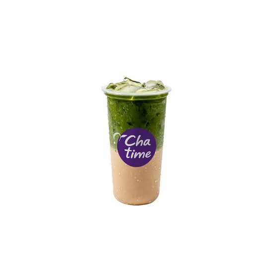Thé au lait torréfié au matcha / Matcha Roasted Milk Tea (抹茶烤奶)