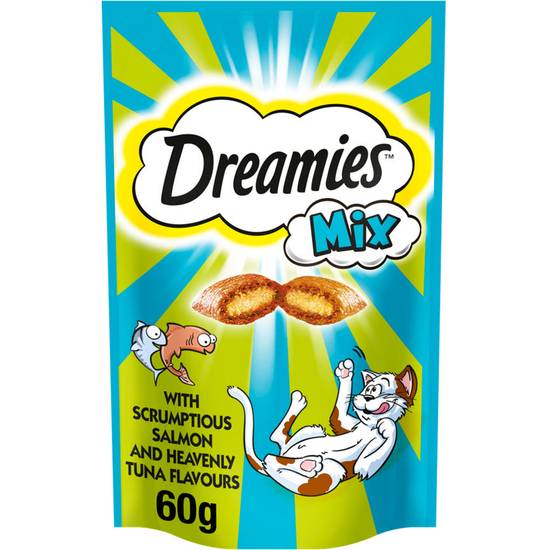 Dreamies Mix Cat Treat Biscuits with Salmon & Tuna Flavour 60g
