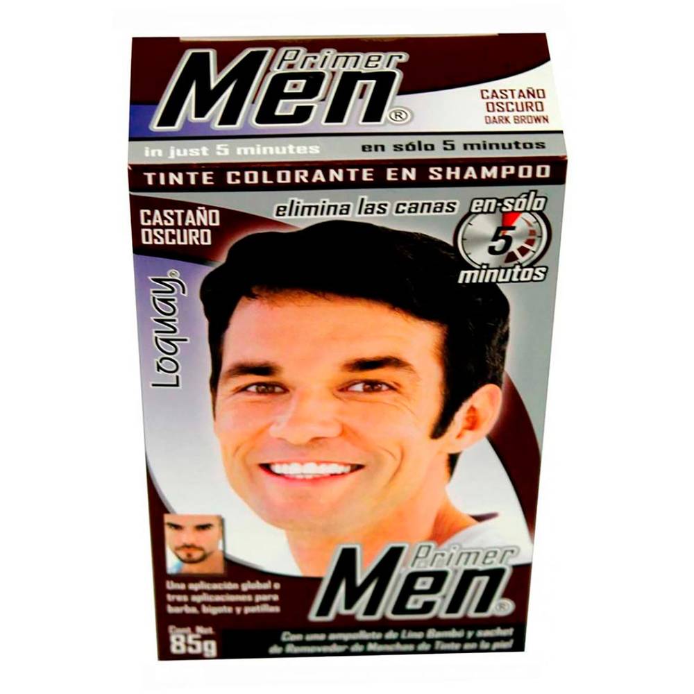 Tinte primer men castaño oscuro 85gr (85 g)