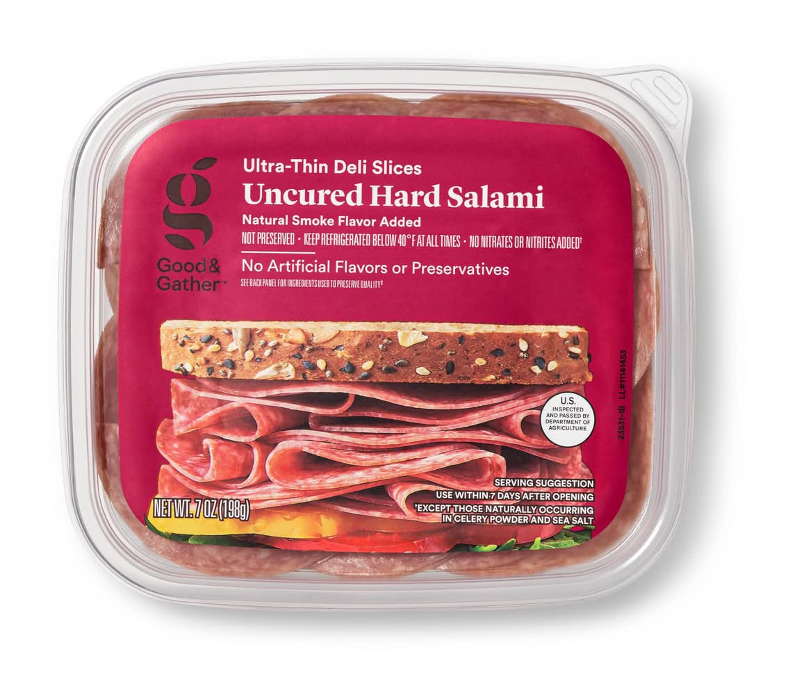 Good & Gather Ultra Thin Deli Slices Uncured Hard Salami (7 oz)