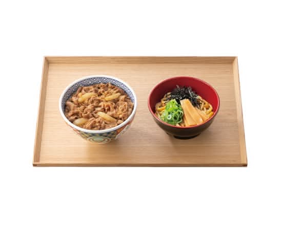 牛丼・ミニ油そばセット