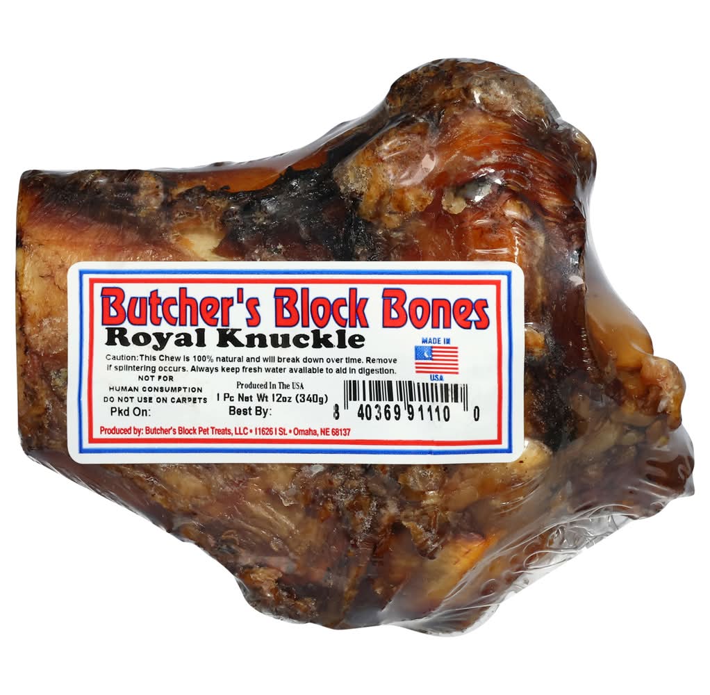 Butcher's Block Pet Treats Royal Knuckle Dog Chew (12 oz)