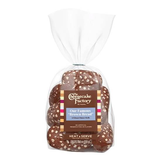 The Cheesecake Factory Our Famous Brown Bread Wheat Dinner Rolls (8 ct)