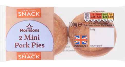 Morrisons Mini Pork Pies (2 pack)