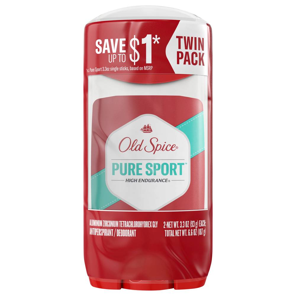 Old Spice High Endurance Anti-Perspirant Deodorant (3.3 oz, 2 ct)