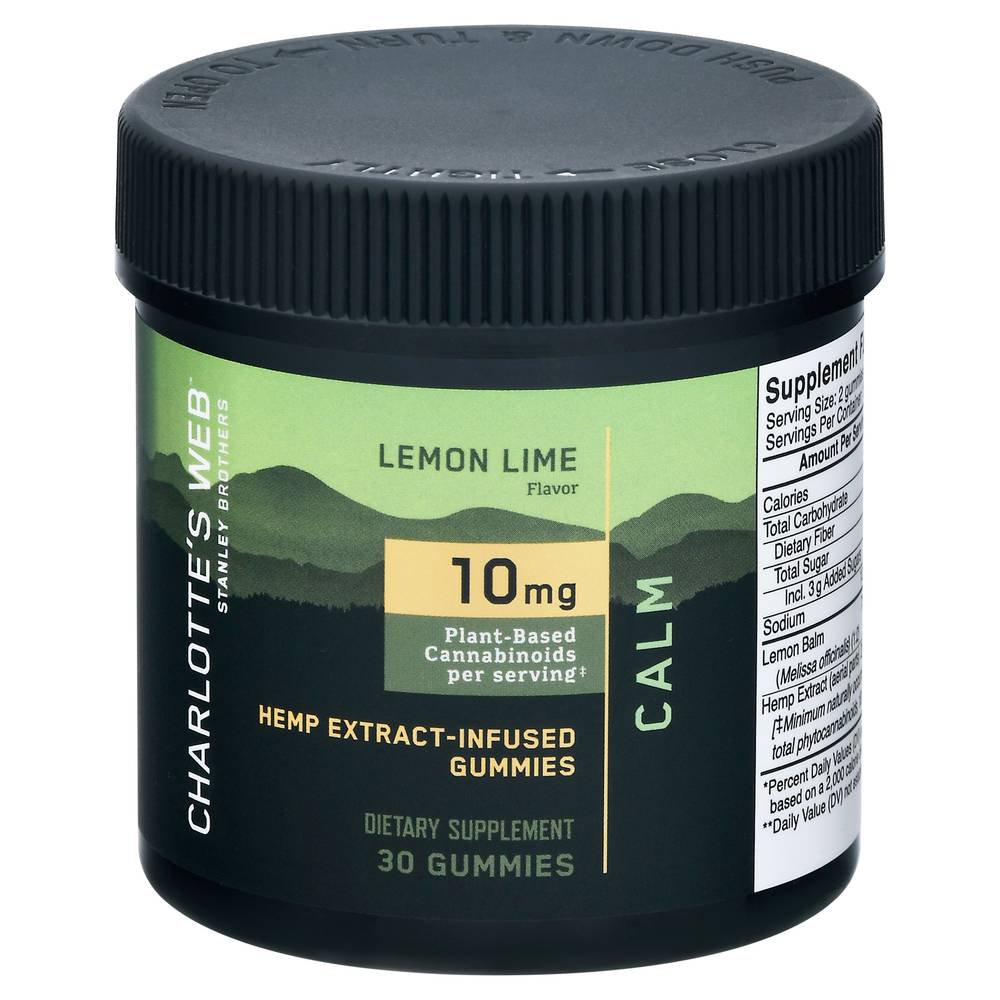 Charlotte's Web Lemon Lime Calm Cbd Gummies (30ct) (6.4 oz)