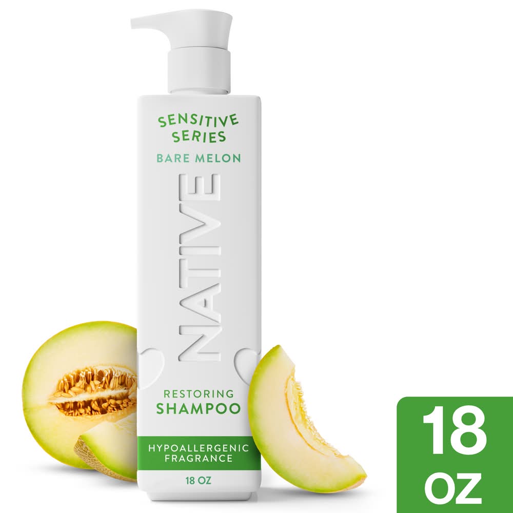 Native Sensitive Series Restoring Shampoo, Bare Melon (18 fl oz)