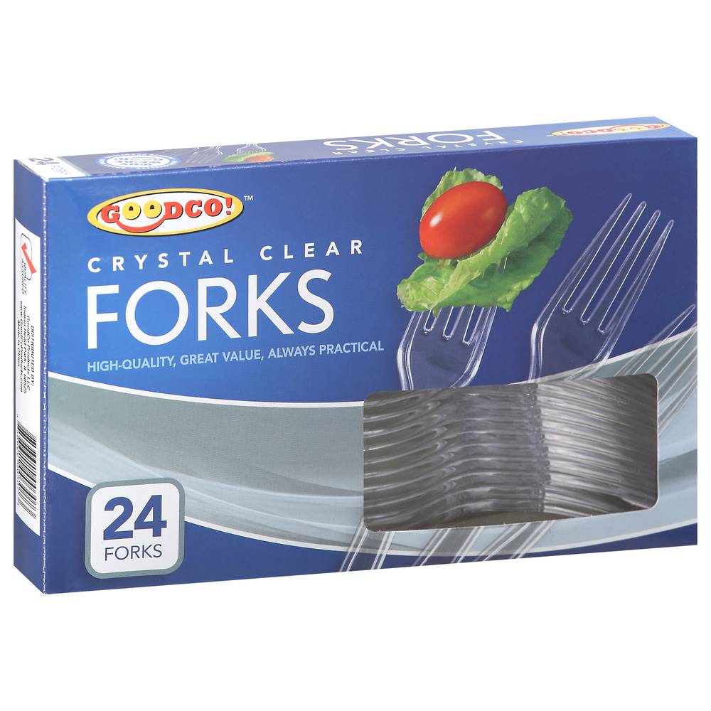 Goodco! Crystal Clear Forks(24 Ct)