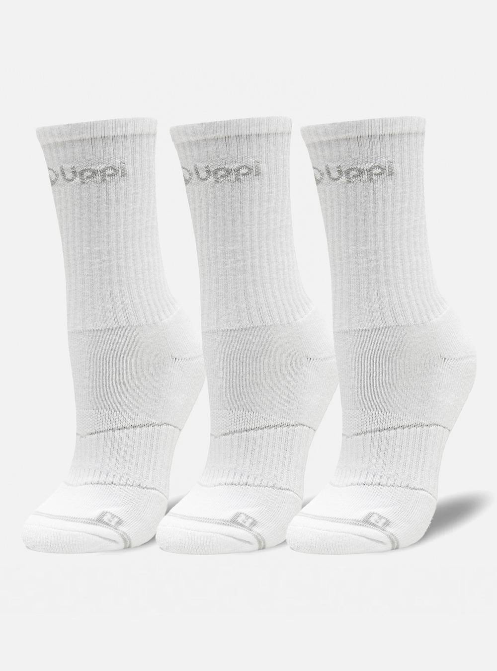 Lippi calcetín logo mid unisex (3 un) (s/blanco)