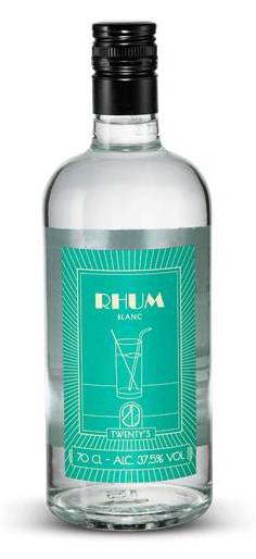 Twenty's rhum blanc 37,5° 70 cl