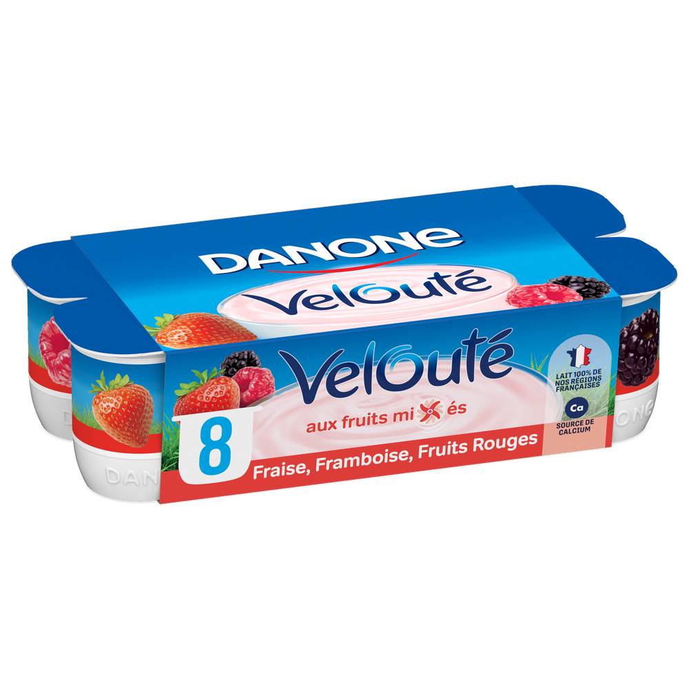 Danone - Velouté yaourt, fraise - framboise - fruits rouges (8)