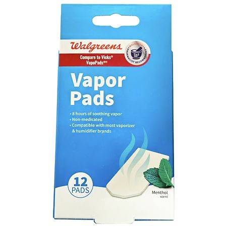 Walgreens Vapor Pads, Menthol (12 ct)