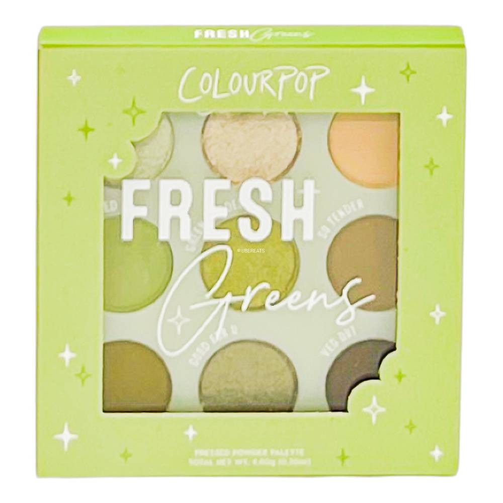 ColourPop Fresh Greens Pressed Powder Eyeshadow Makeup Palette, Multicolor (0.3 oz)