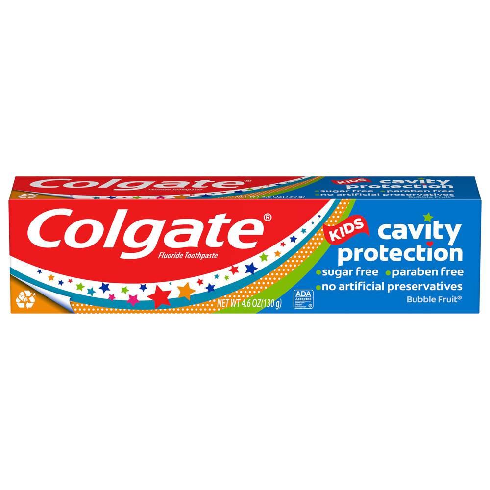 Colgate Kids Cavity Protection Fluoride Toothpaste Bubble Fruit