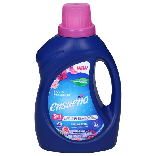 Ensueno 3 in 1 Formula Spring Fresh Liquid Detergent (50 fl oz)