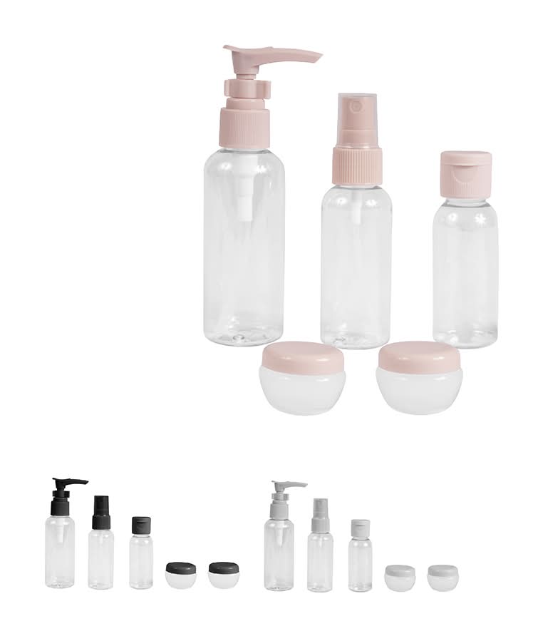 Miniso · Set de botellas de viaje