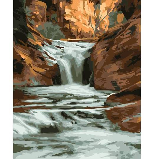 8" X 10" The Gorge Paint-By-Number Kit By Artist'S Loft