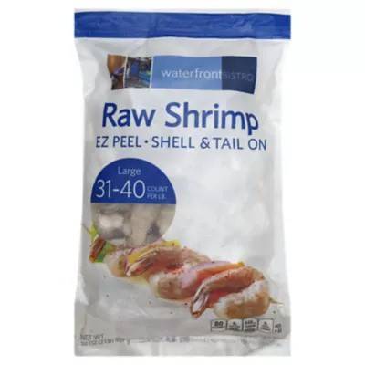 waterfront BISTRO Raw Shrimps Shell & Tail on (2 lbs)