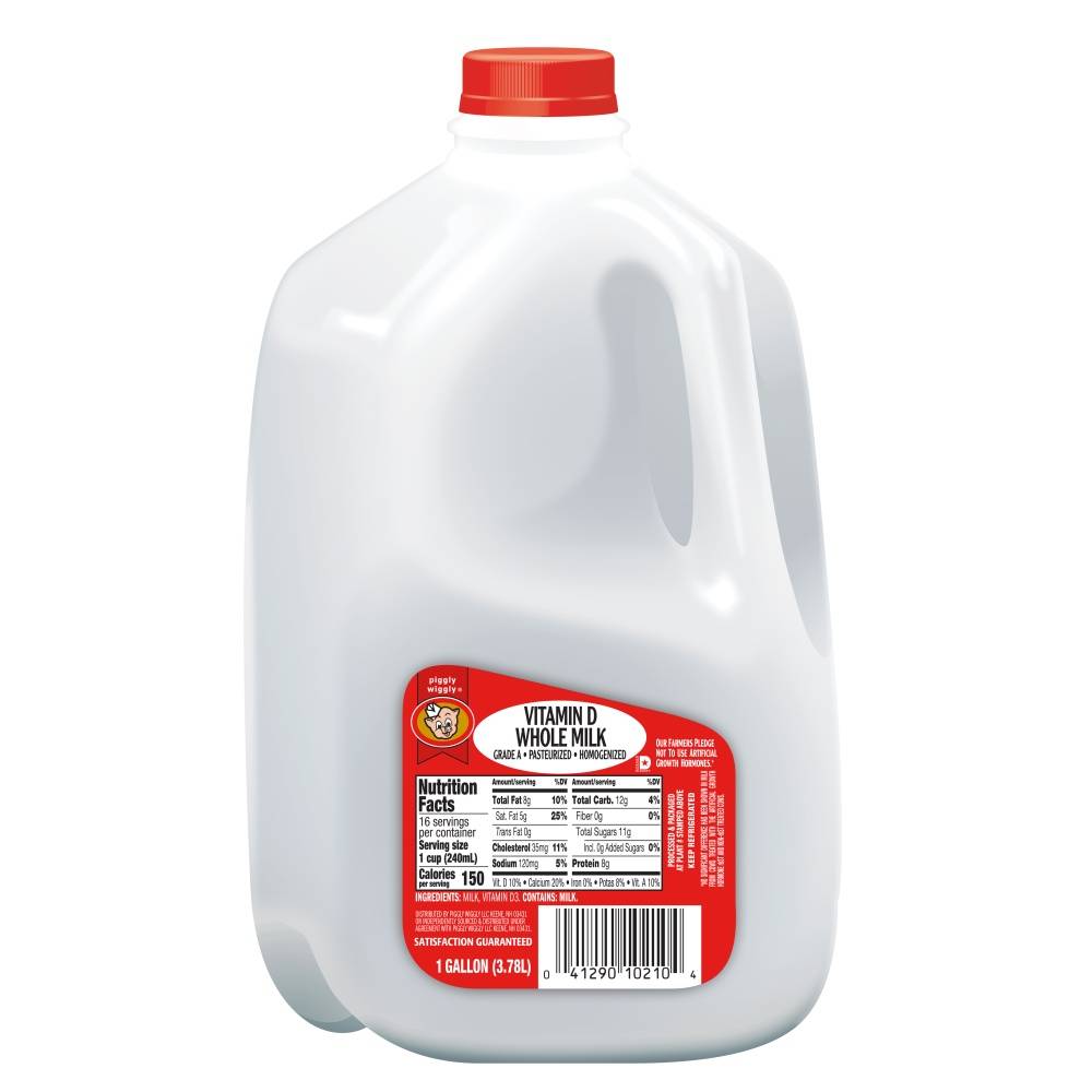 Piggly Wiggly Vitamin D Whole Milk (3.78 L)