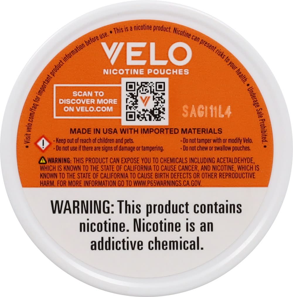 Velo Plus 9 mg Smooth Nicotine Pouches Delivery Near Me | Order Online |  Uber Eats