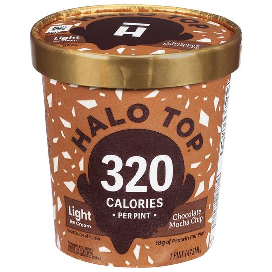 Halo Top Chocolate Mocha Chip Icecream (1 pint)