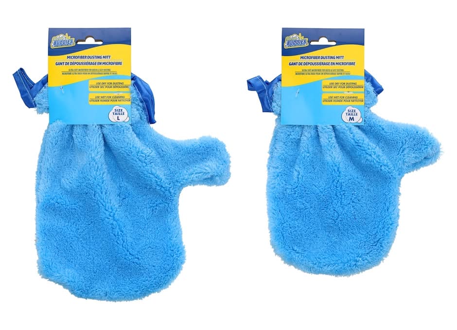 Scrub Buddies Microfiber Dusting Mitt, Blue (2 ct)