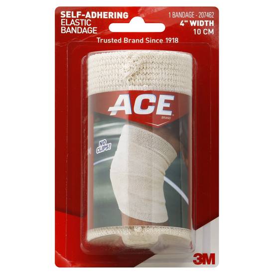 Ace Self-Adhering Width Elastic Bandage 4 Inch