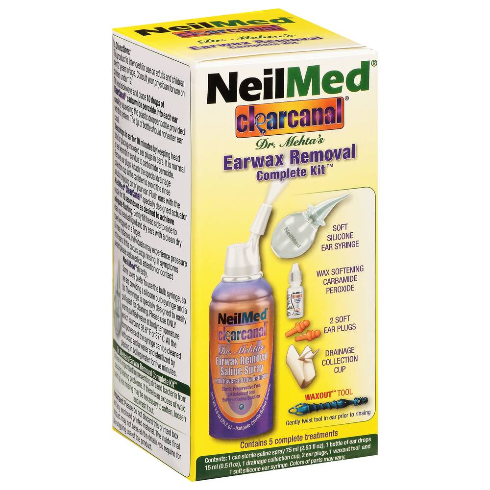 NeilMed Clearcanal Dr. Mehta's Earwax Removal Complete Kit (8.96 oz)