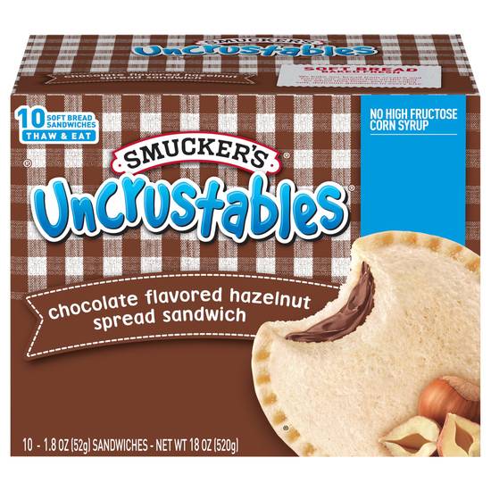 Smucker's Uncrustables Chocolate Hazelnut Sandwich (10 ct)