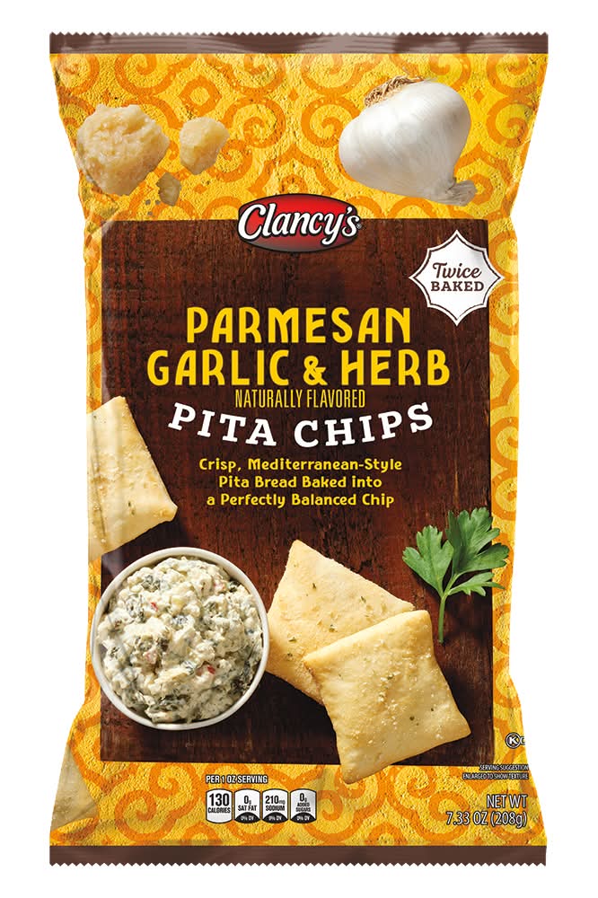 Clancy's Pita Chips Parm Garlic