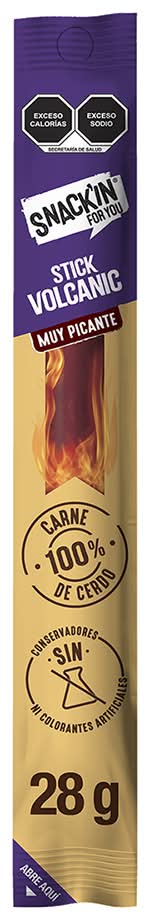 Snack’in For You · Barra de proteína volcánica muy picante, cerdo (28 g)