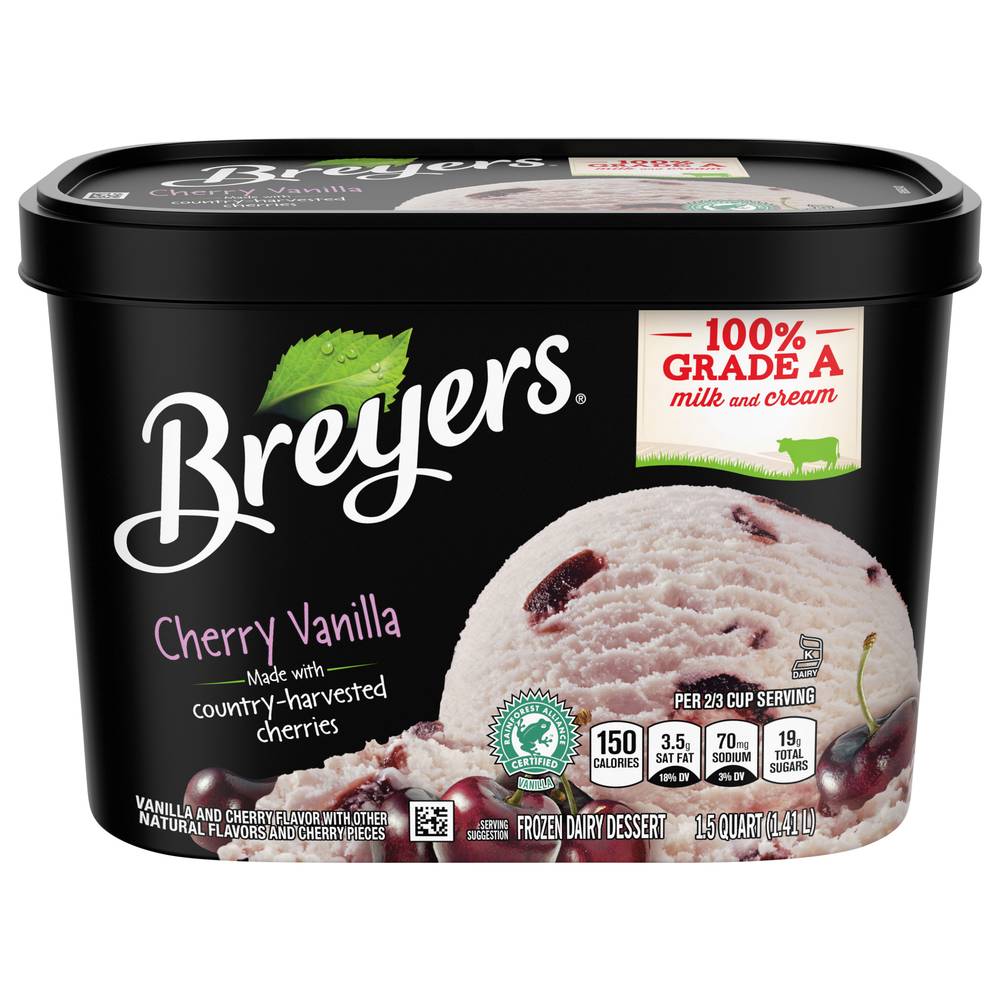 Breyers Cherry Vanilla Flavored Ice Cream (1.5 qt)