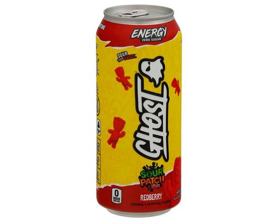 Ghost Beverages · Sour patch kids redberry (16oz)