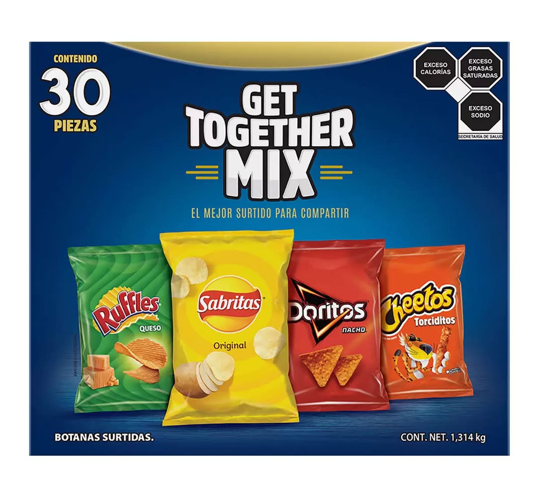 Sabritas · Get together mix botanas, surtido (30 un)