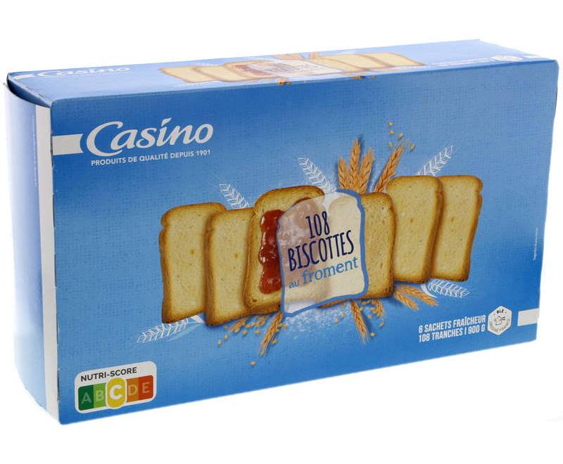 Casino Biscottes 108 tranches 900gr