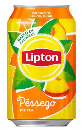 ICE TEA LIPTON PESSEGO LATA 33
