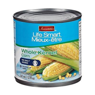 Irresistibles maïs en grains entiers sans sel ajouté, mieux-être (341 ml) - life smart whole kernel corn with no salt added (341 ml)