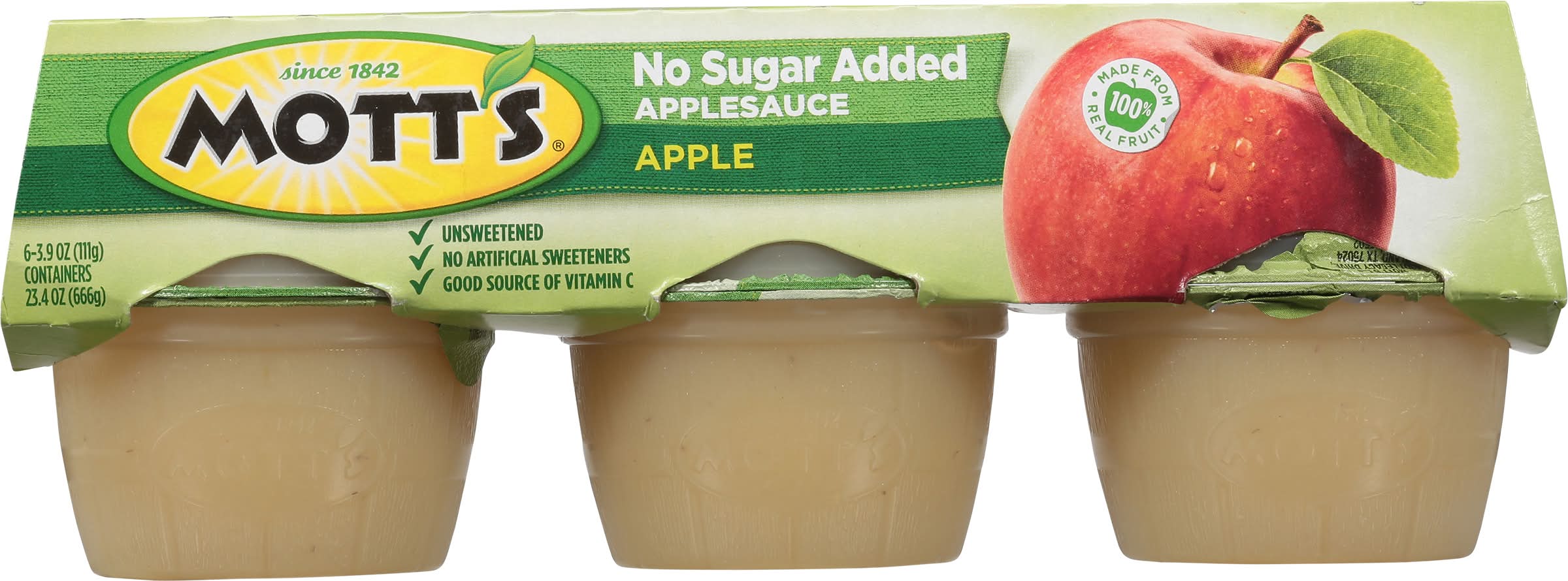 Mott's Applesauce Cups, Apple (6 x 3.9 oz)