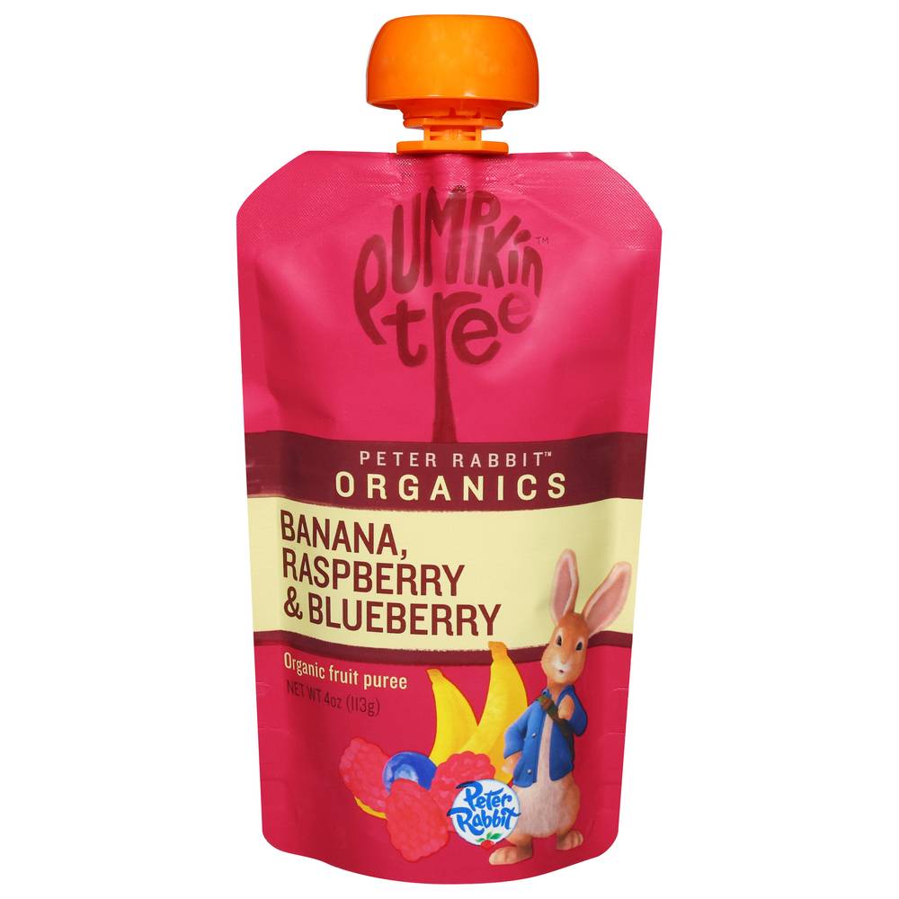 Pumpkin Tree Peter Rabbit Banana Raspberry & Blueberry Puree (4 oz)