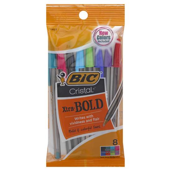 Bic Cristal Xtra-Bold Assorted Ink Bold Ball Pens