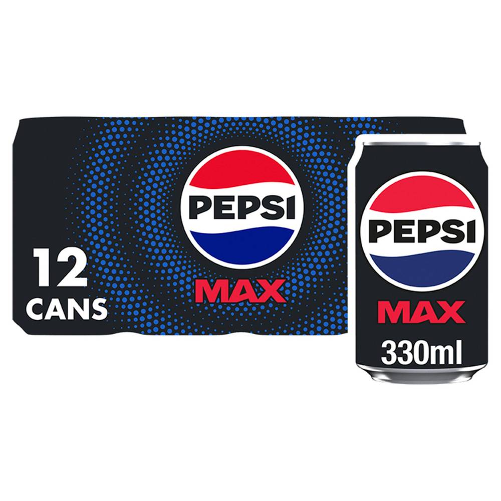 Pepsi Max Cans 12x330ml