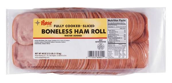 Rose Packing Ully Cooked Sliced Boneless Ham Roll (2.5 lbs)